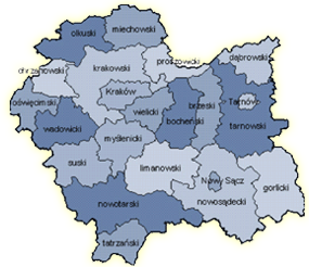 Mapa małopolski